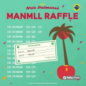 Sorteio mensal do Nota Palmense Premiada com prêmio de R$ 10 mil acontece no sábado, 15